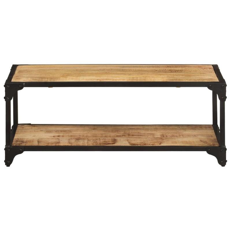 vidaXL tömör nyers mangófa dohányzóasztal 90 x 45 x 35 cm