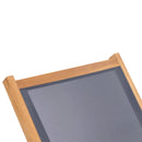 vidaXL 2 db tömör tíkfa és textilén összecsukható napozóágy kerekekkel