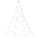 vidaXL fémhorgos fali fa 720 meleg fehér LED-del 5 m