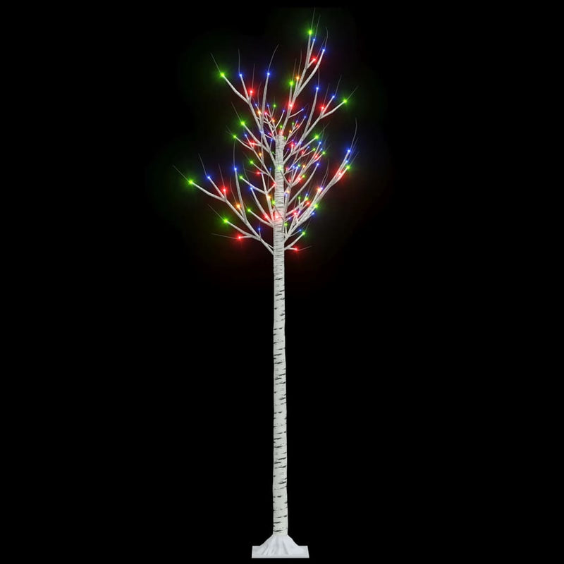 vidaXL 180 LED-es bel-/kültéri színes fűzfa karácsonyfa 1,8 m