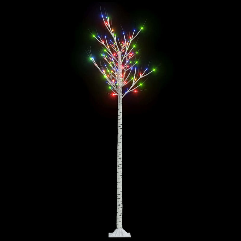 vidaXL 200 LED-es bel-/kültéri színes fűzfa karácsonyfa 2,2 m