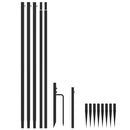 vidaXL bel- és kültéri kék karácsonyi favilágítás 576 LED-del 3,6 m