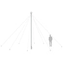 vidaXL bel- és kültéri karácsonyi favilágítás 800 LED-del 5 m