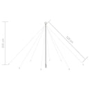 vidaXL bel- és kültéri karácsonyi favilágítás 800 LED-del 5 m