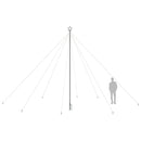 vidaXL kül- és beltéri kék karácsonyi favilágítás 800 LED-del 5 m