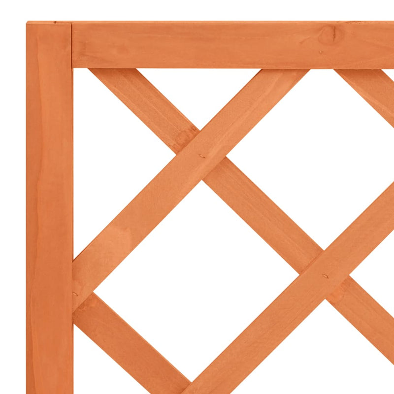 vidaXL barna tömör fenyőfa rácsos kerti ültetőláda 70 x 30 x 135 cm
