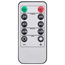 vidaXL 24 db lángmentes meleg fehér LED-es gyertya távirányítóval