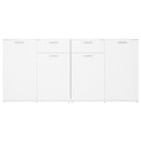 vidaXL fehér szerelt fa tálalószekrény 160 x 36 x 75 cm