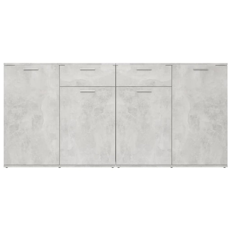 vidaXL betonszürke szerelt fa tálalószekrény 160 x 36 x 75 cm