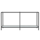 vidaXL fehér edzett üveg tálalóasztal 160 x 35 x 75,5 cm