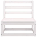 vidaXL háromszemélyes fehér tömör fenyőfa kerti kanapé