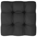 vidaXL háromszemélyes tömör fenyőfa kerti kanapé párnákkal