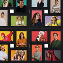 vidaXL fekete MDF fényképkeretszett 24 db 13 x 18 cm-es képhez