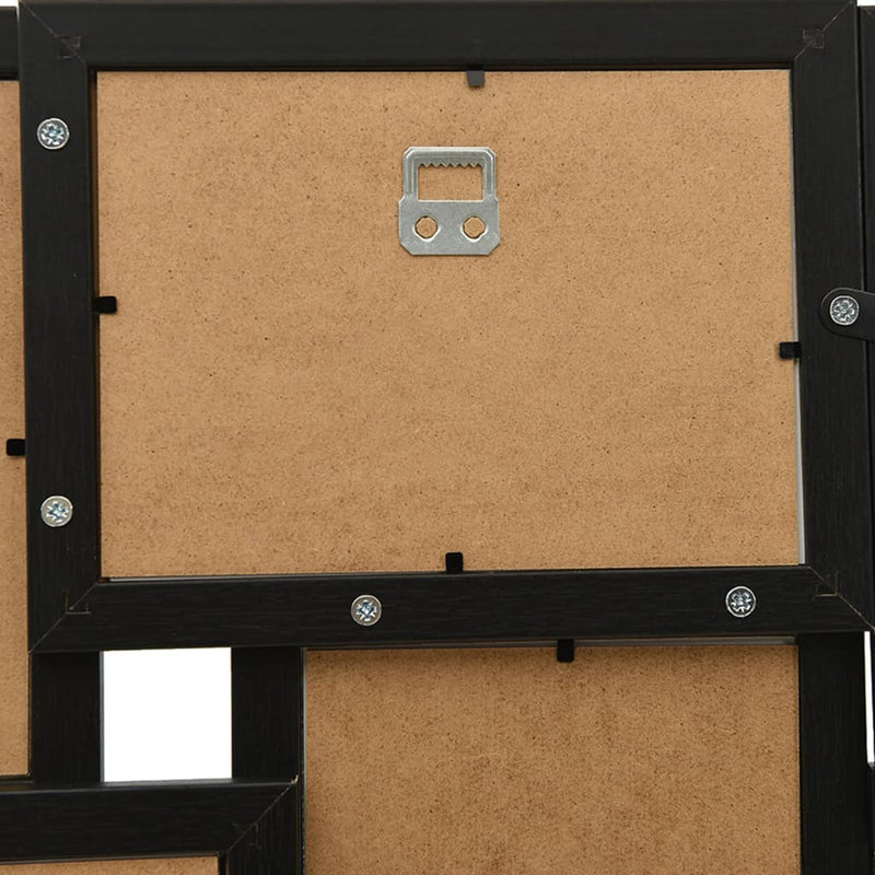 vidaXL fekete MDF fényképkeretszett 24 db 13 x 18 cm-es képhez