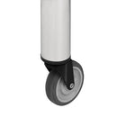 vidaXL rozsdamentes acél konyhai munkaasztal kerekekkel 100x45x85 cm