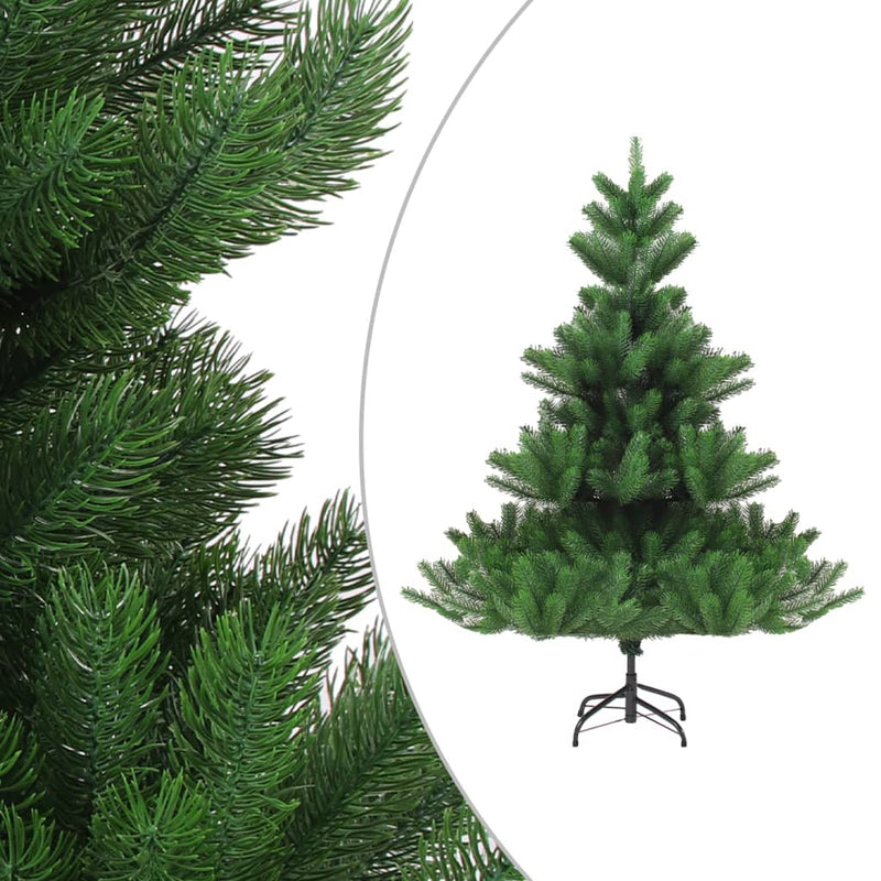vidaXL zöld normann műfenyő LED-fényekkel és gömbszettel 240 cm