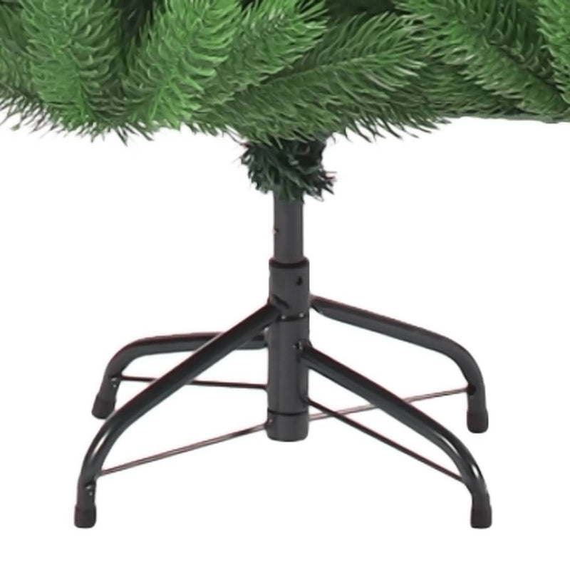 vidaXL zöld normann műfenyő LED-fényekkel és gömbszettel 240 cm