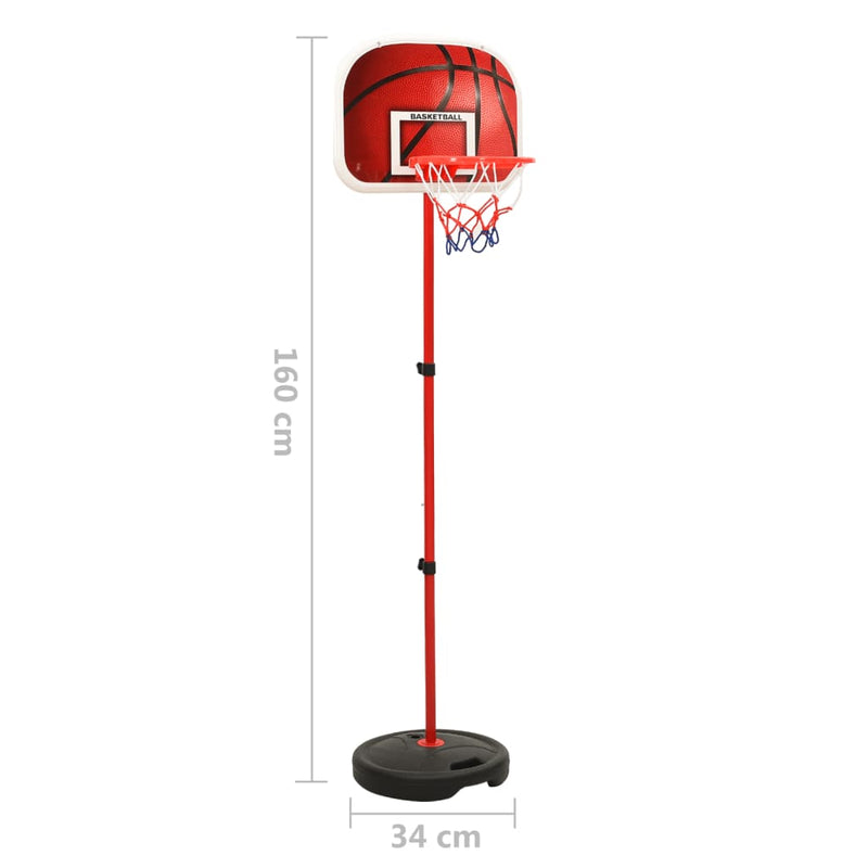 vidaXL állítható kosárlabdajáték-szett 160 cm