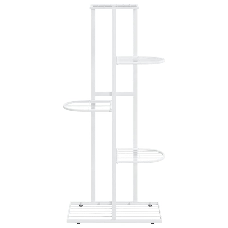 vidaXL fehér 5 szintes acél virágtartó állvány 43 x 22 x 98 cm
