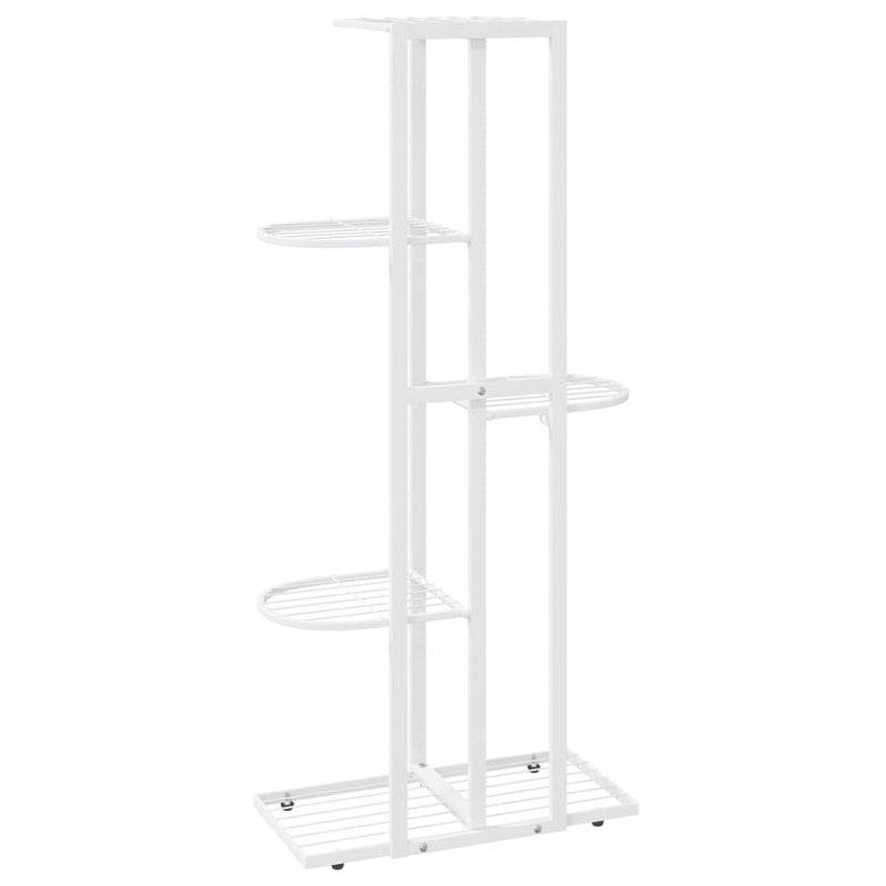 vidaXL fehér 5 szintes acél virágtartó állvány 43 x 22 x 98 cm