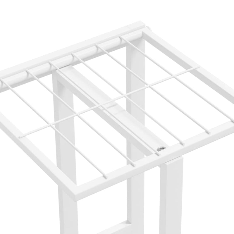 vidaXL fehér 5 szintes acél virágtartó állvány 43 x 22 x 98 cm