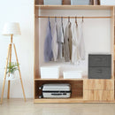 vidaXL 2 db antracitszürke szövet tárolódoboz 43x34x23 cm