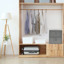 vidaXL 2 db szürke szövet tárolódoboz 43 x 34 x 23 cm