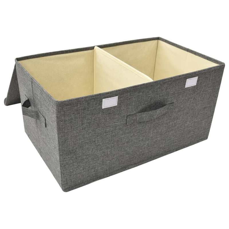 vidaXL antracitszürke szövet tárolódoboz 50 x 30 x 25 cm