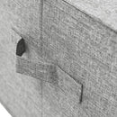 vidaXL 2 db szürke szövet tárolódoboz 50 x 30 x 25 cm