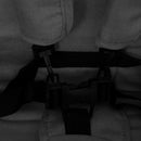 vidaXL sötétszürke acél tandem ikerbabakocsi