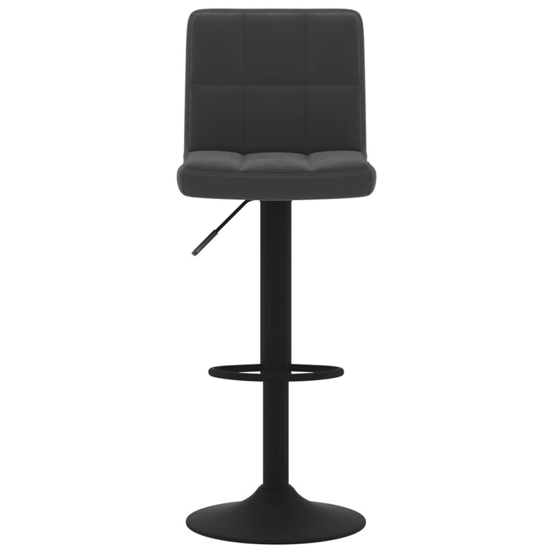 vidaXL 2 db fekete bársony bárszék