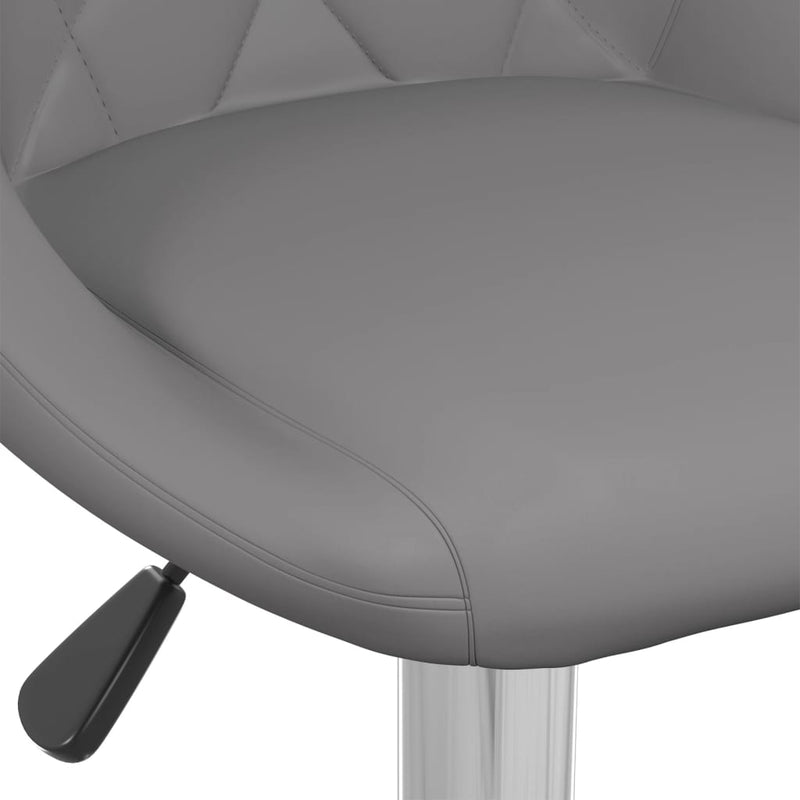vidaXL 2 db szürke műbőr bárszék