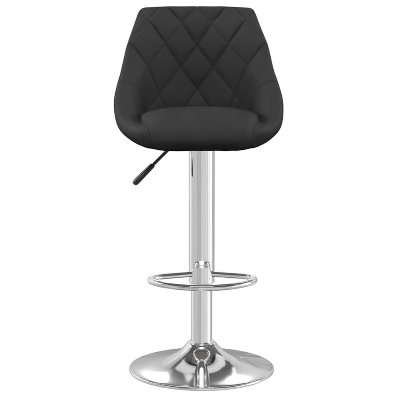 vidaXL 2 db fekete bársony bárszék