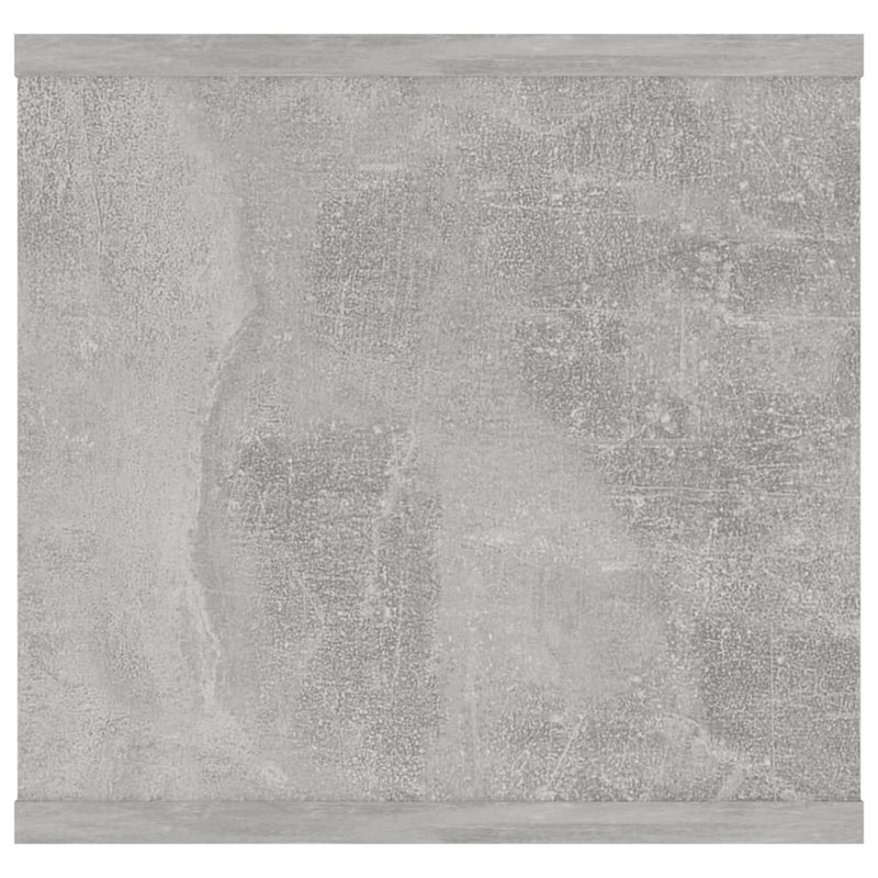 vidaXL betonszürke szerelt fa fali polc 102 x 30 x 29 cm