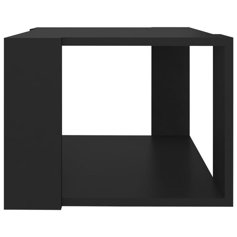 vidaXL fekete szerelt fa dohányzóasztal 40 x 40 x 30 cm