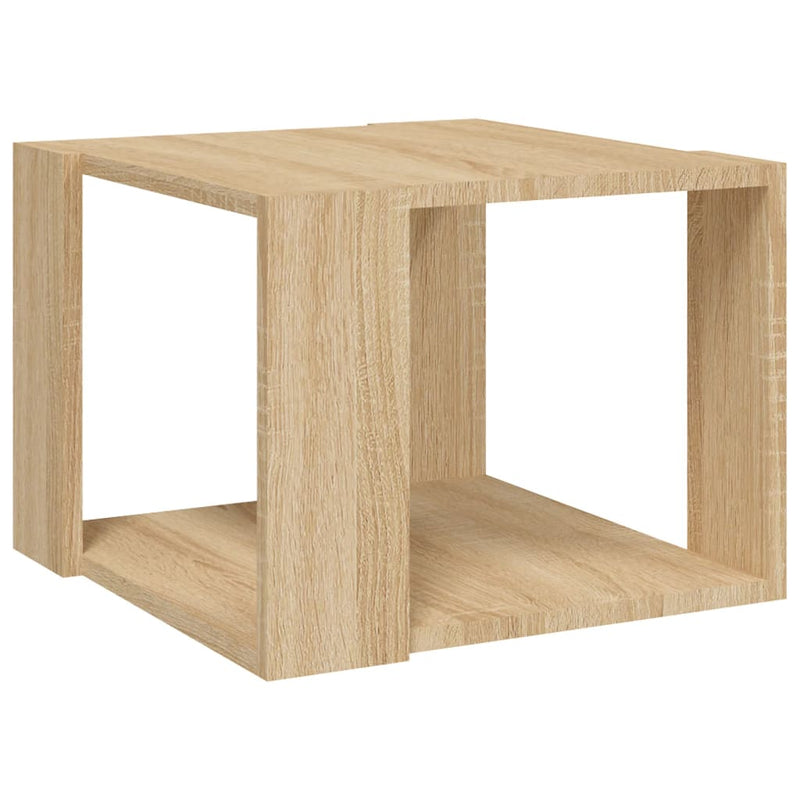 vidaXL sonoma tölgy színű szerelt fa dohányzóasztal 40 x 40 x 30 cm
