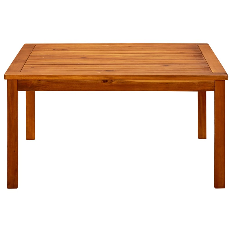 vidaXL tömör akácfa kerti dohányzóasztal 85 x 85 x 45 cm