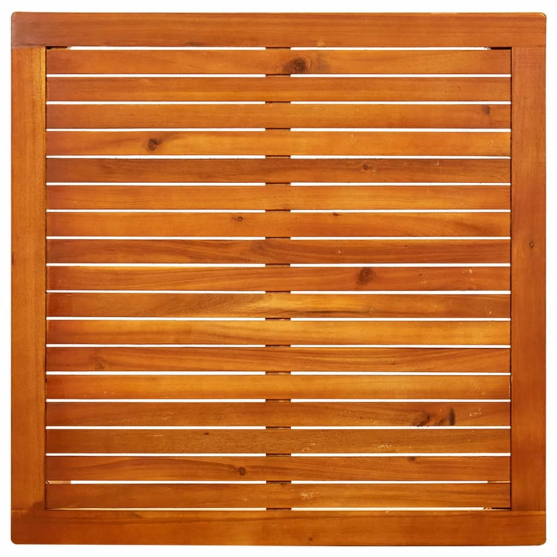 vidaXL tömör akácfa kerti dohányzóasztal 85 x 85 x 45 cm