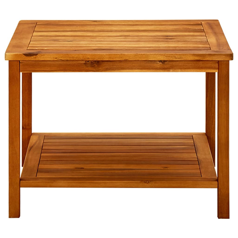 vidaXL tömör akácfa dohányzóasztal 60 x 60 x 45 cm