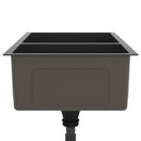 vidaXL fekete rozsdamentes acél konyhai mosogató