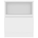 vidaXL 2 db fehér szerelt fa éjjeliszekrény 40 x 40 x 50 cm