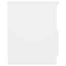 vidaXL 2 db fehér szerelt fa éjjeliszekrény 40 x 40 x 50 cm