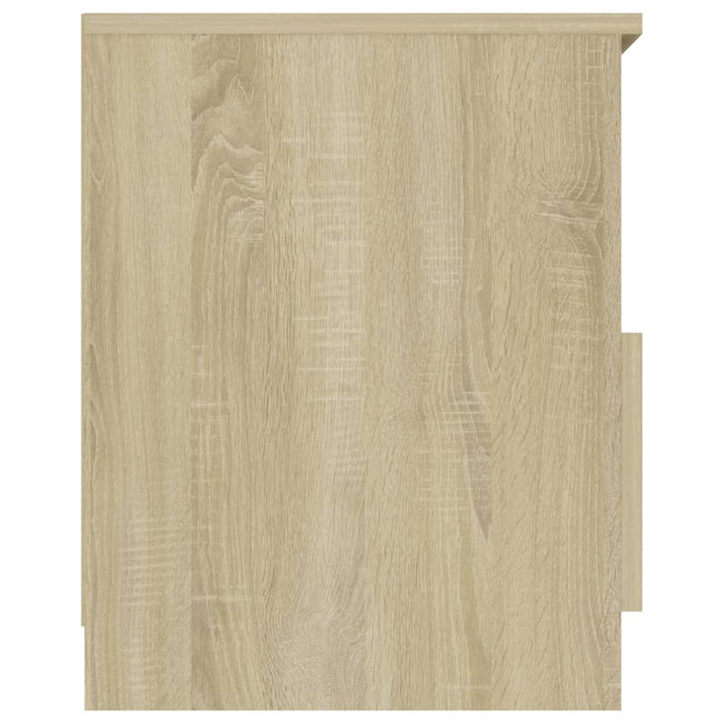 vidaXL 2 db sonoma tölgy színű szerelt fa éjjeliszekrény 40x40x50 cm