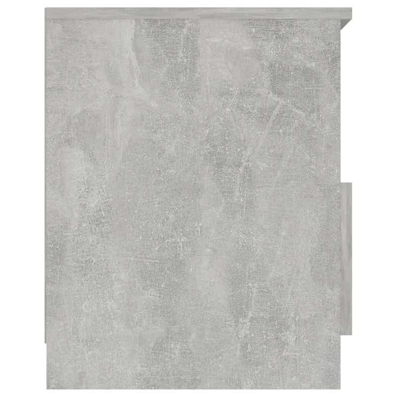 vidaXL 2 db betonszürke szerelt fa éjjeliszekrény 40 x 40 x 50 cm