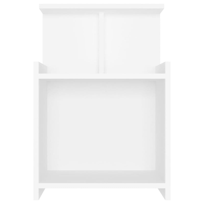 vidaXL 2 db fehér szerelt fa éjjeliszekrény 40 x 35 x 60 cm