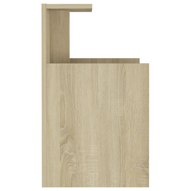 vidaXL 2 db sonoma tölgy színű szerelt fa éjjeliszekrény 40x35x60 cm