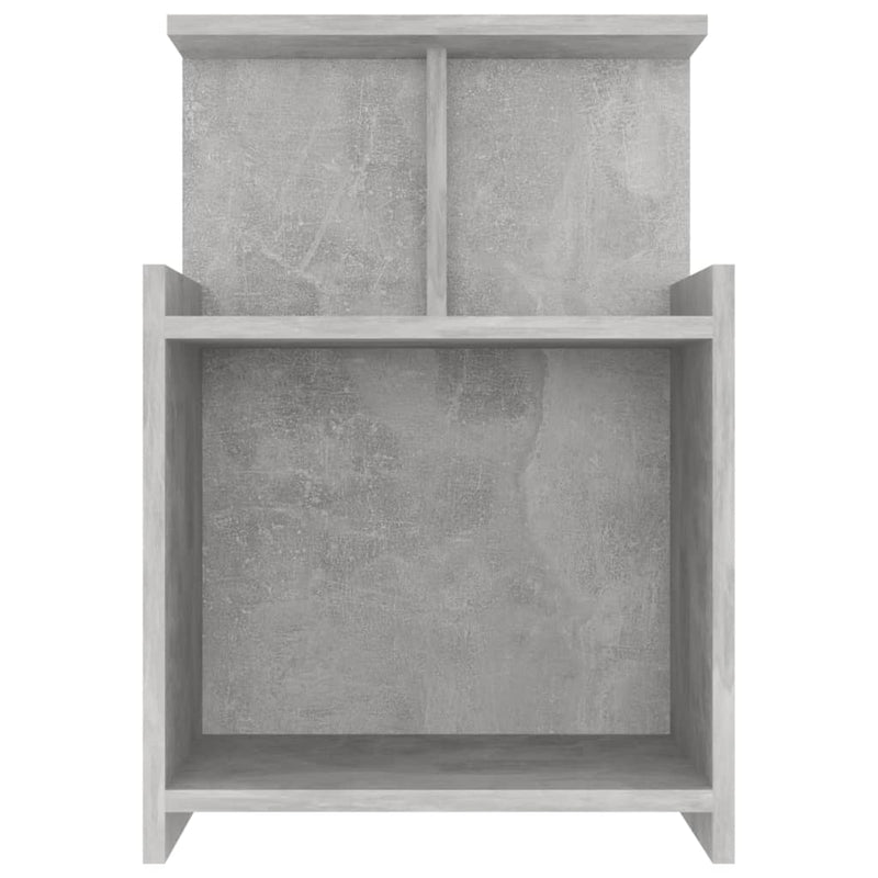 vidaXL betonszürke szerelt fa éjjeliszekrény 40 x 35 x 60 cm