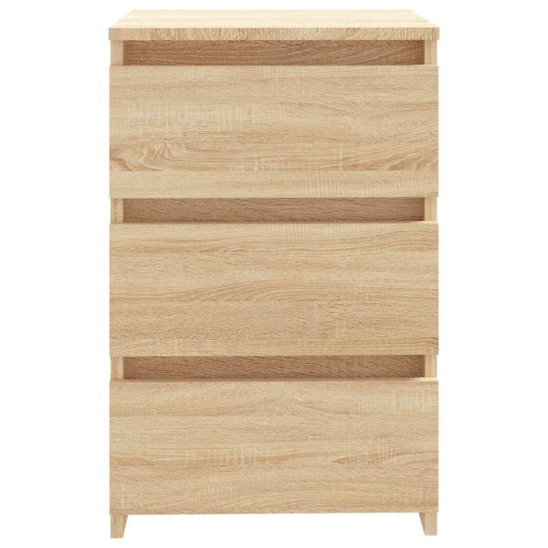 vidaXL 2 db sonoma tölgy színű szerelt fa éjjeliszekrény 40x35x62,5 cm