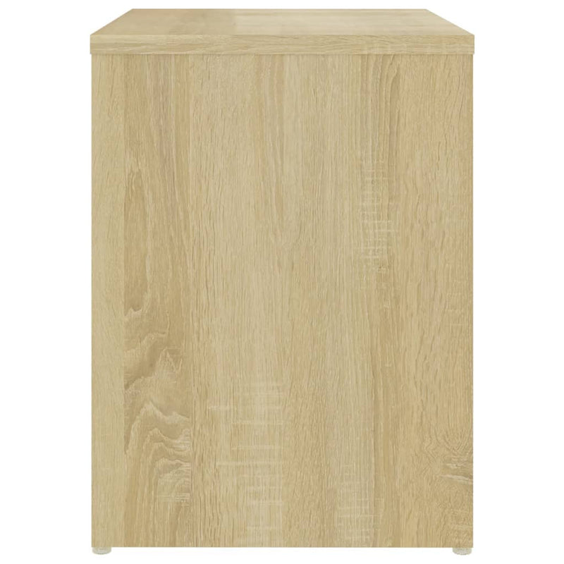 vidaXL 2 db sonoma tölgy színű szerelt fa éjjeliszekrény 40x30x40 cm