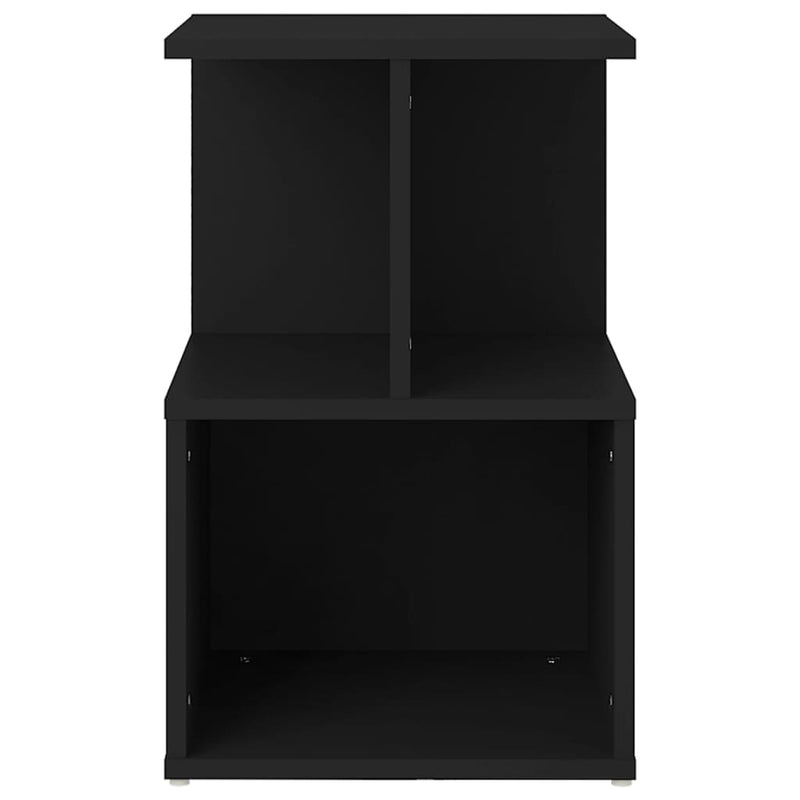 vidaXL fekete szerelt fa éjjeliszekrény 35 x 35 x 55 cm